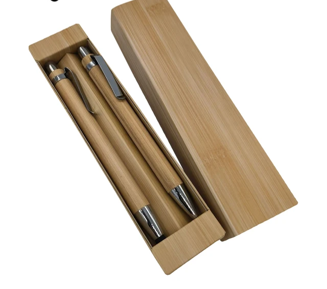 Bamboo ballpoint pen sets