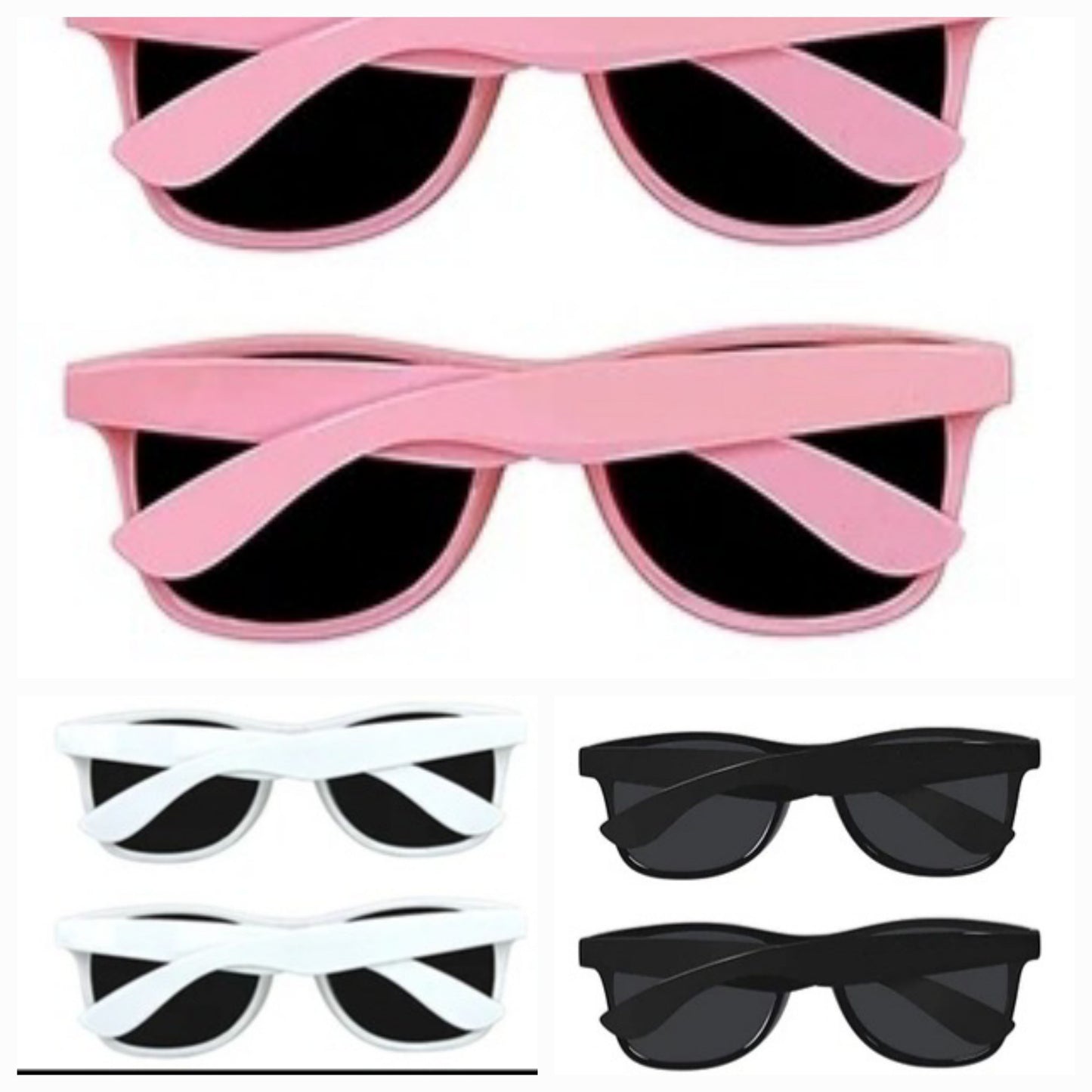 Bride, bridesmaid, groom,pageboy wedding party sunglasses