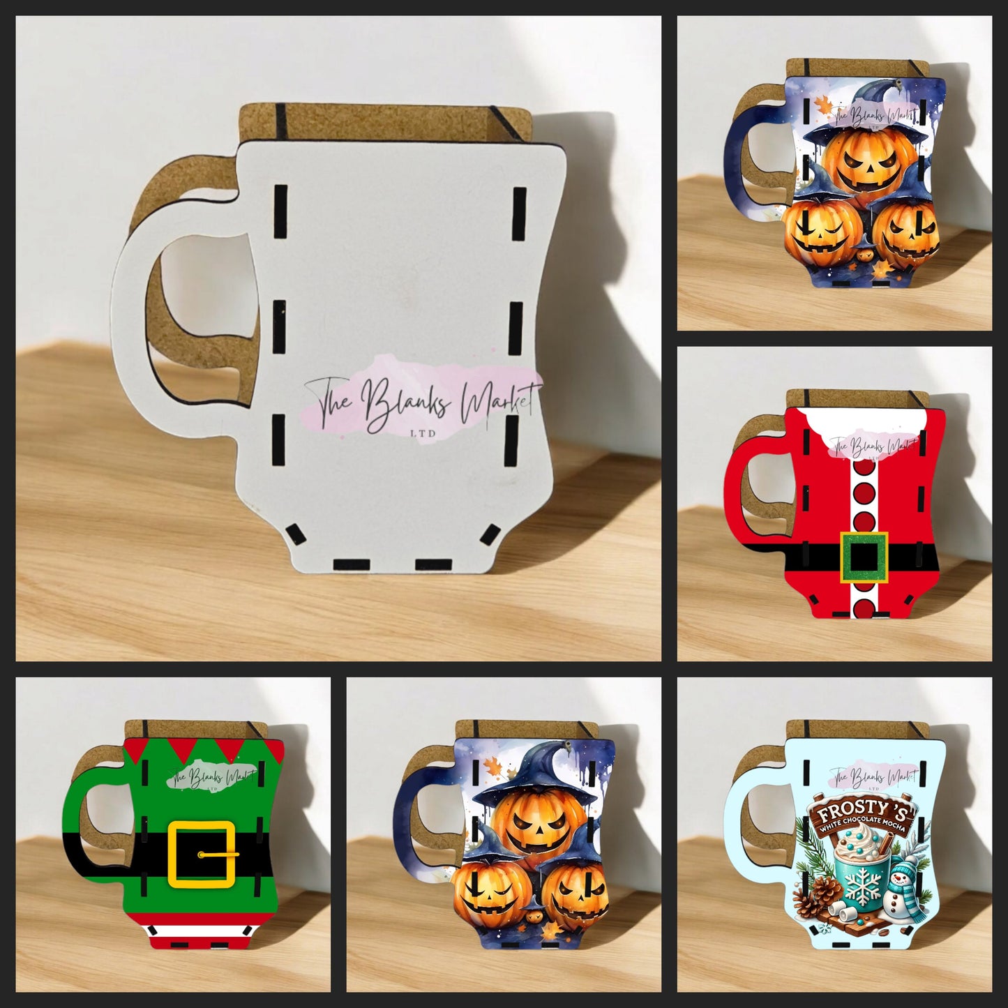 Cup gift box - white fronted