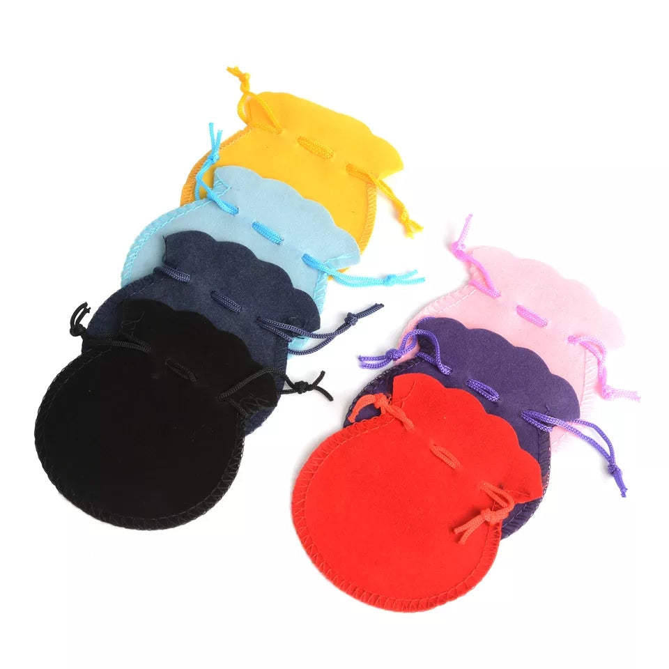 Velvet drawstring pouch