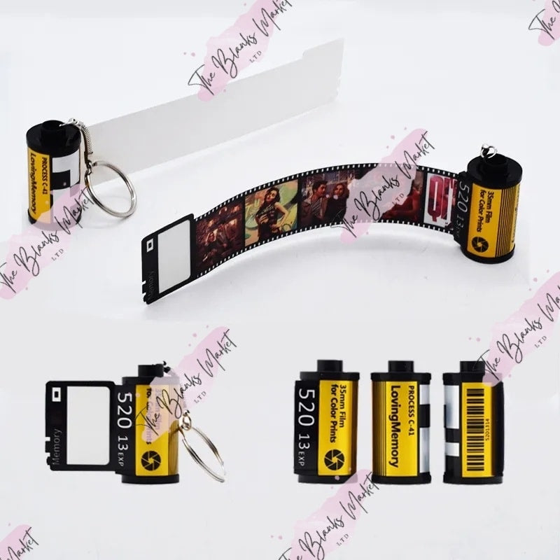 Sublimation film roll keychain