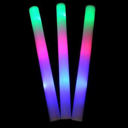 Flashing rainbow 48cm LED foam batton