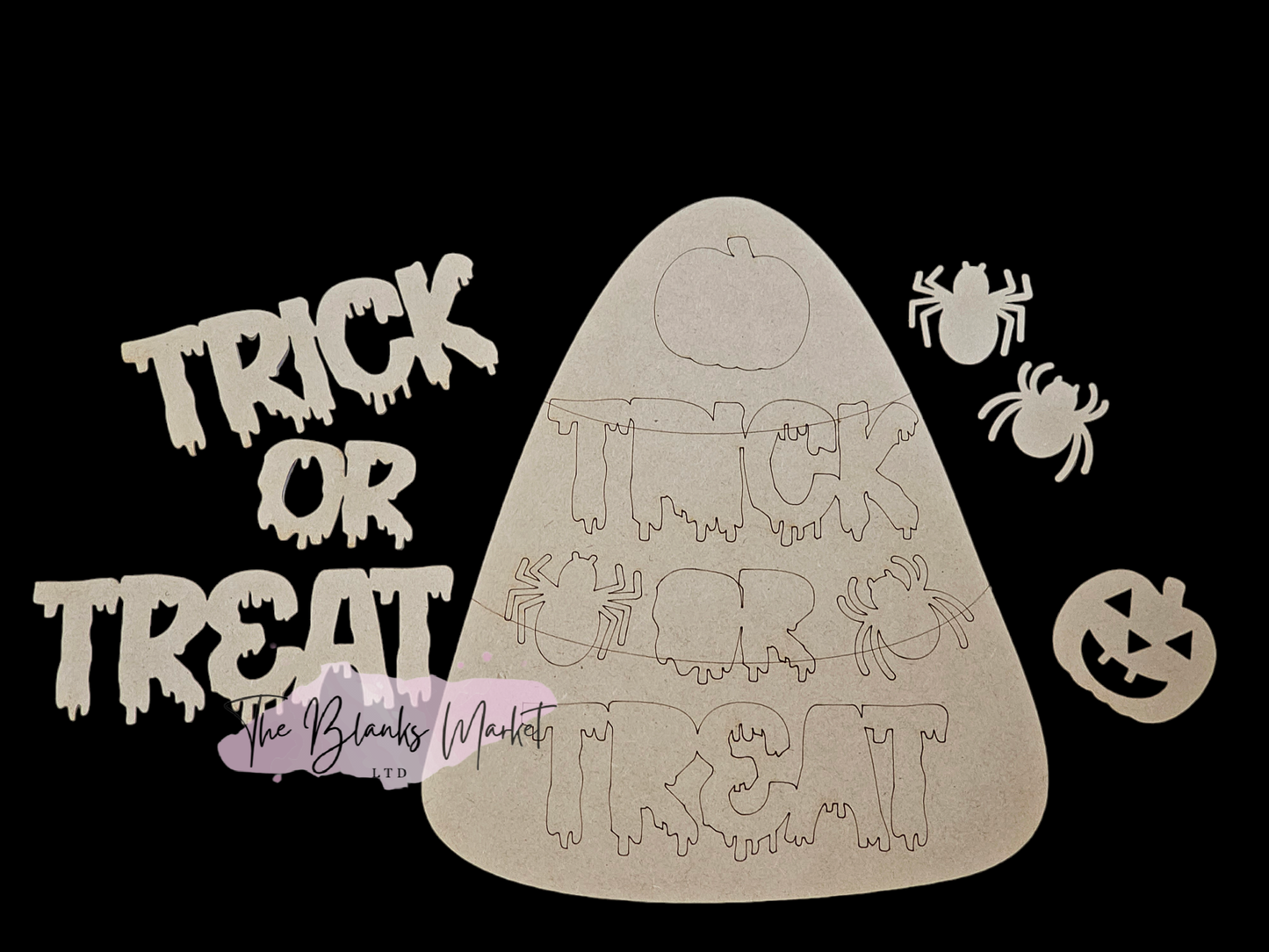 Trick or Treat Halloween diy Candy sign