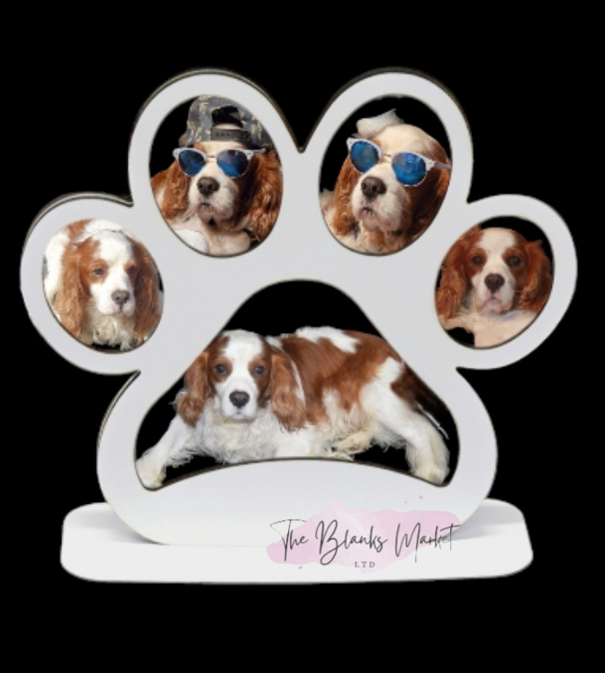 Freestanding Dog Paw Picture Frame