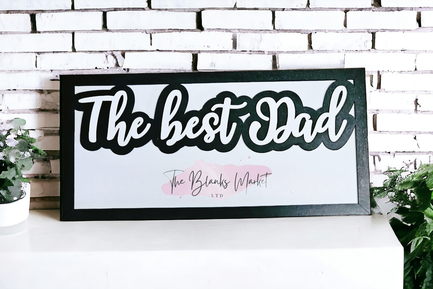 The Best Dad mdf sign