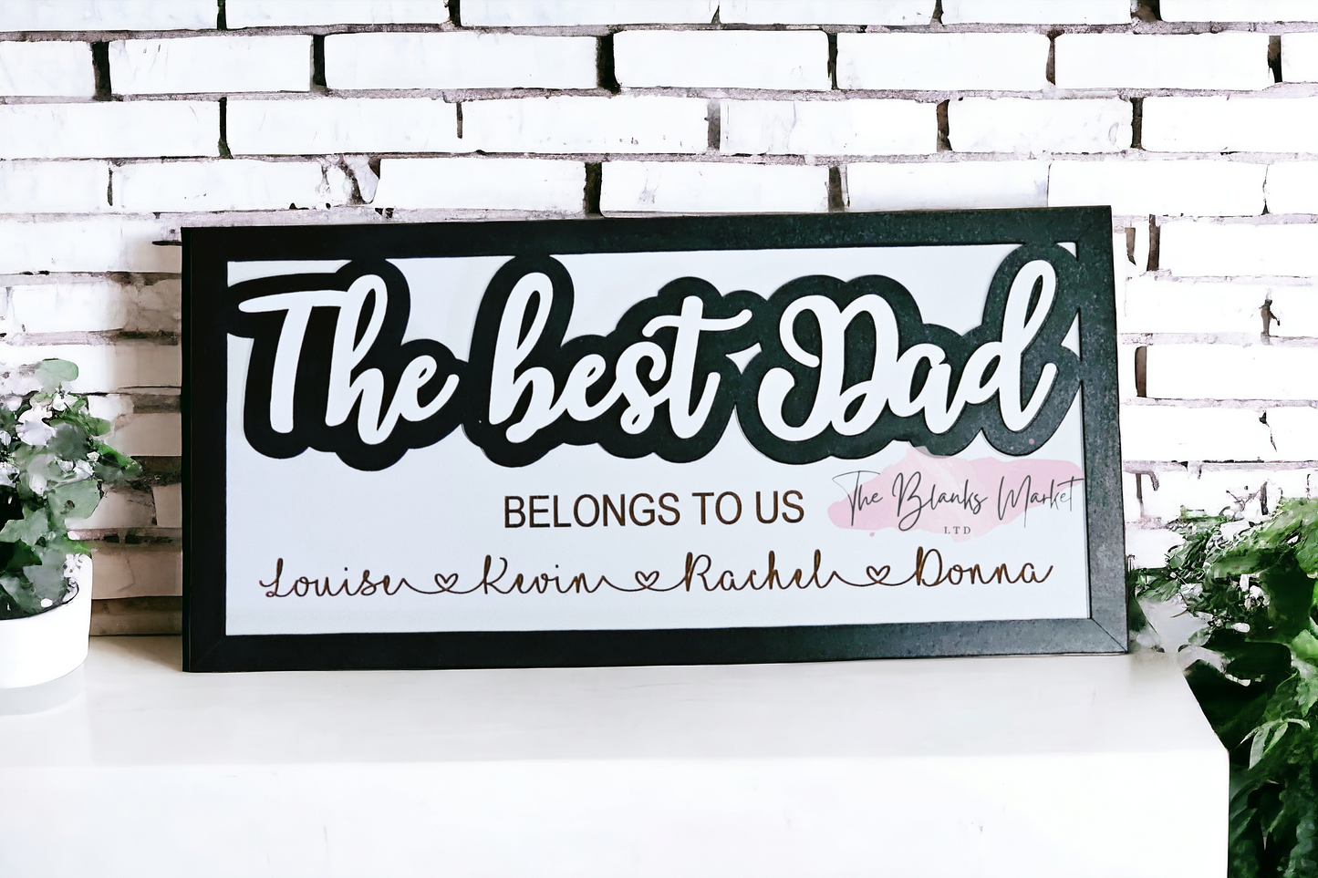 The Best Dad mdf sign