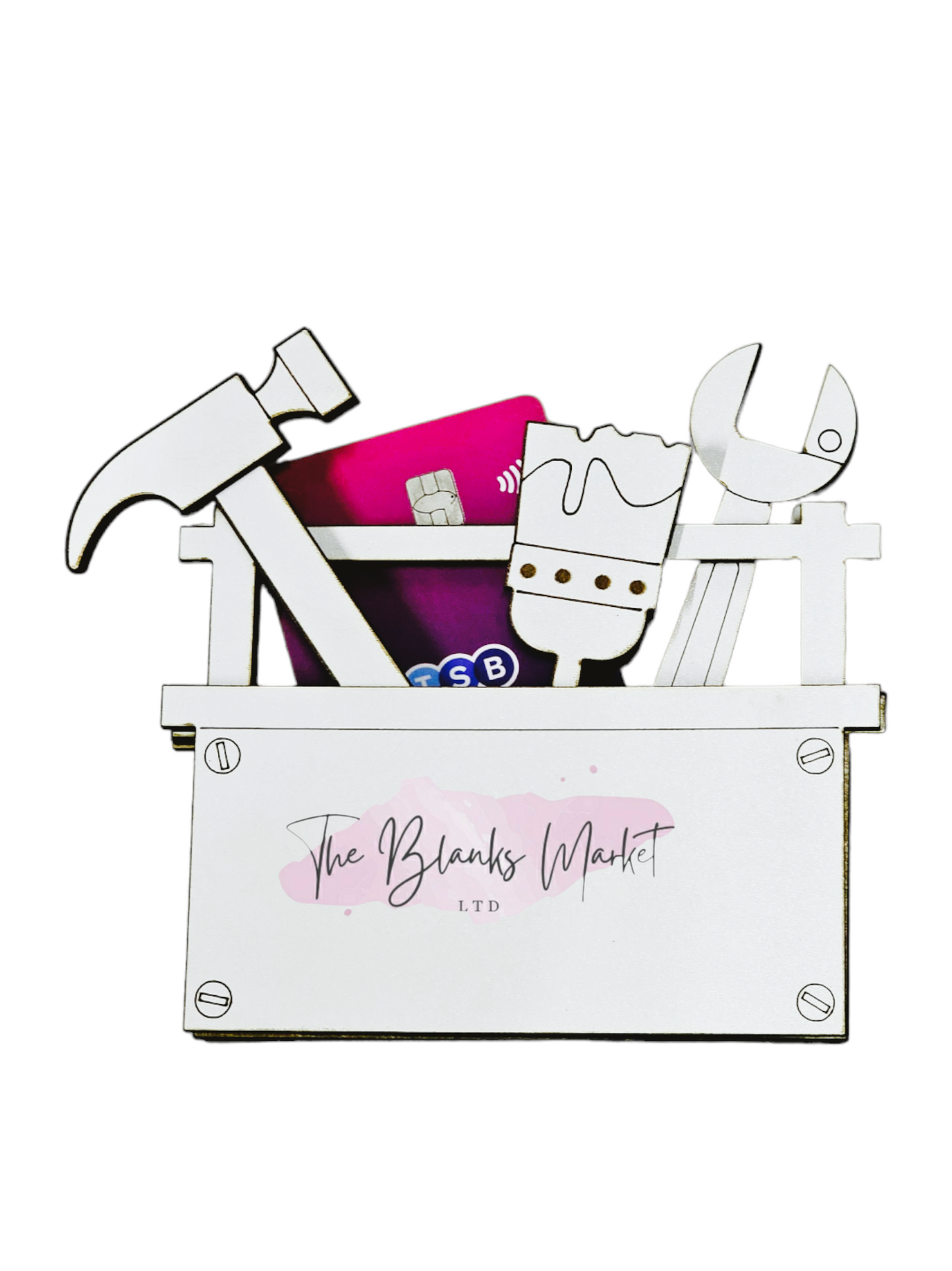 Toolbox gift card holder