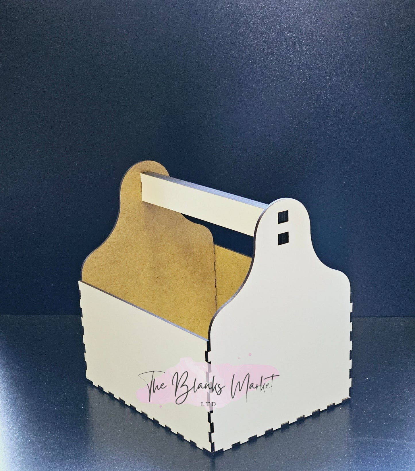 White fronted mdf tool box / gift box