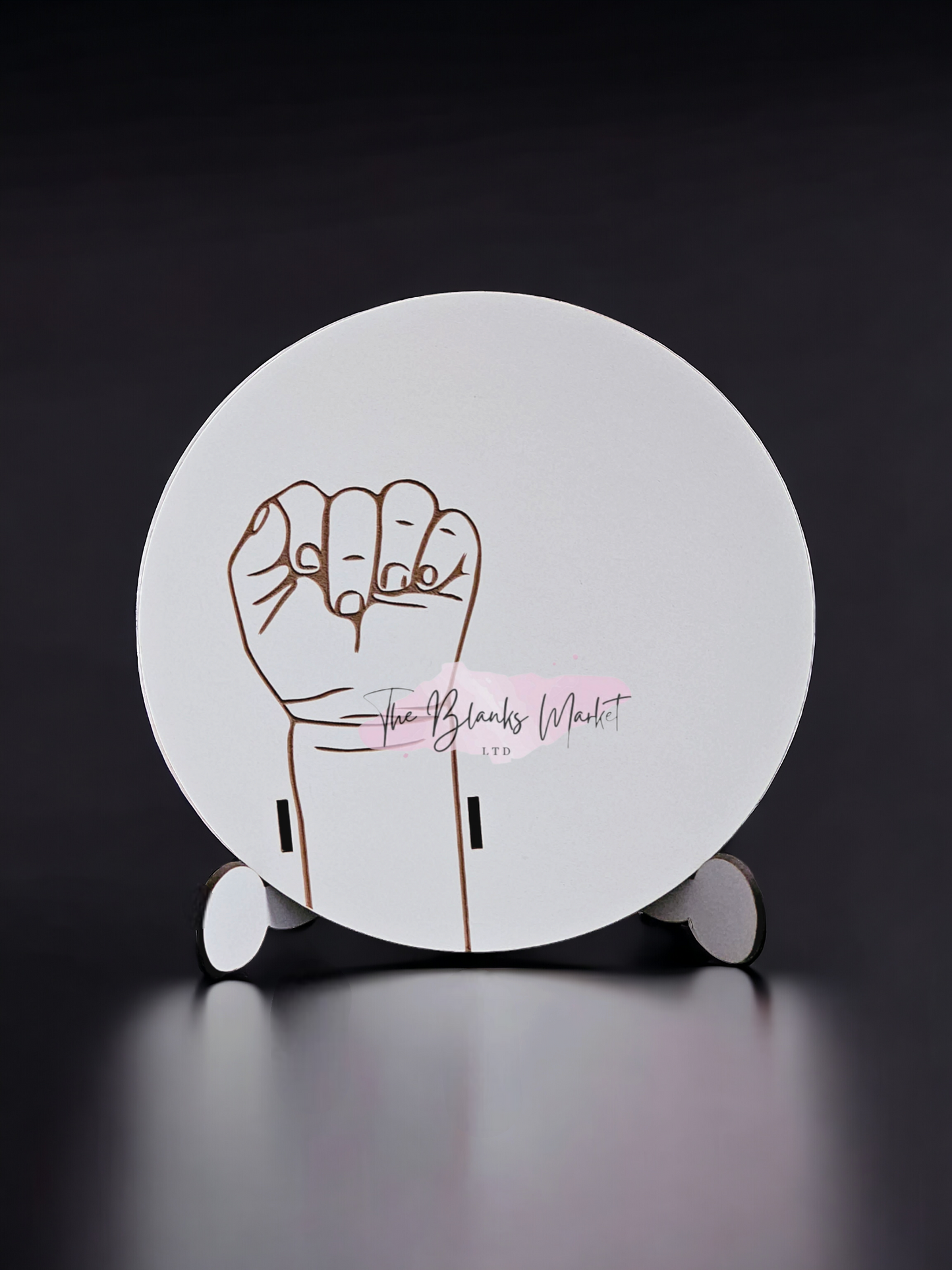 Baby hospital band holder with stand