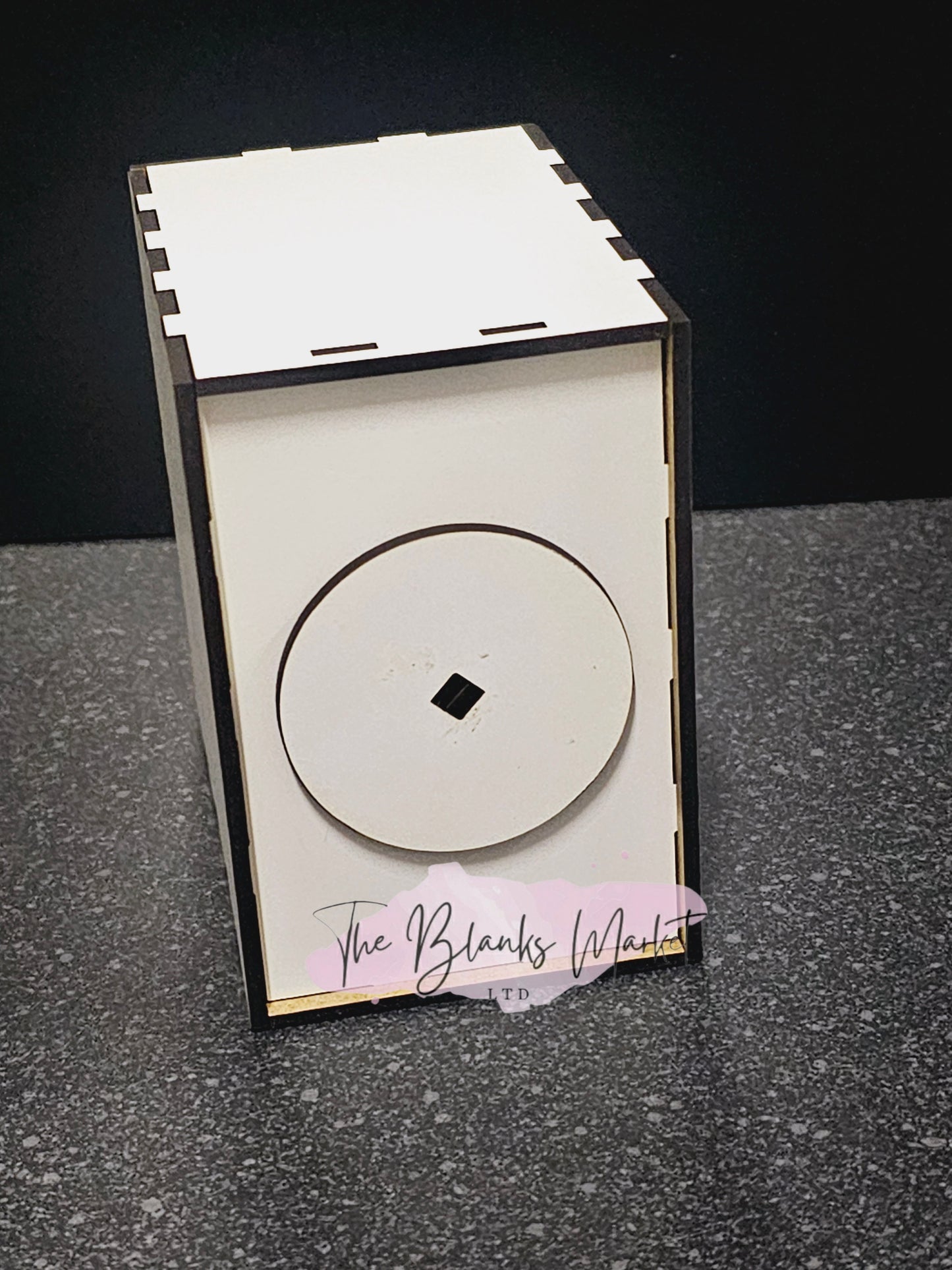 White fronted mdf money box