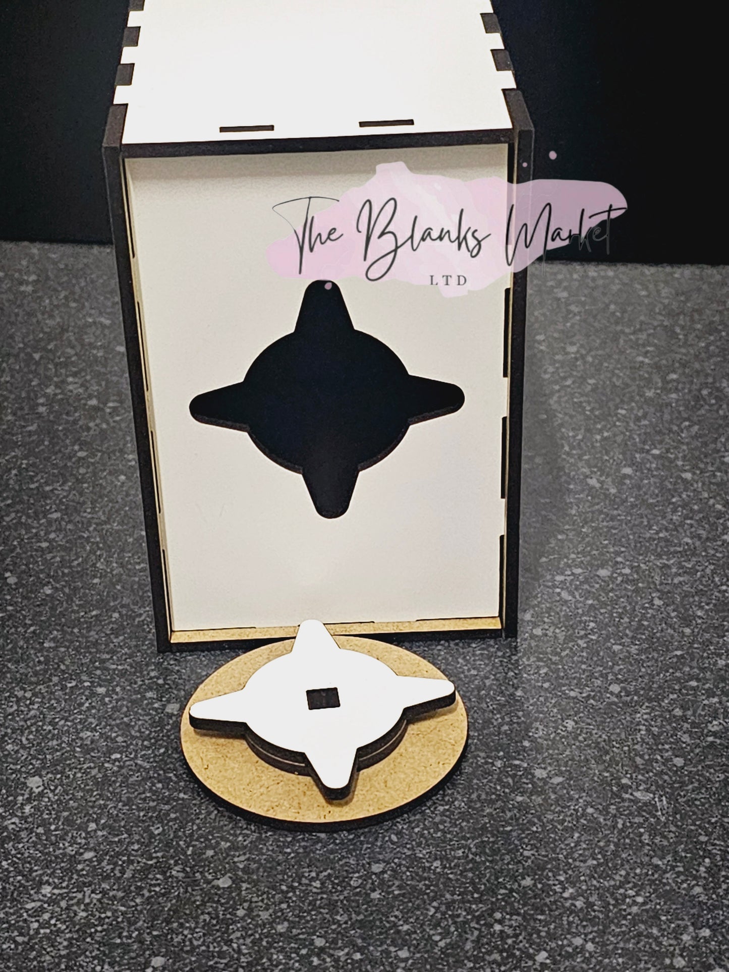 White fronted mdf money box