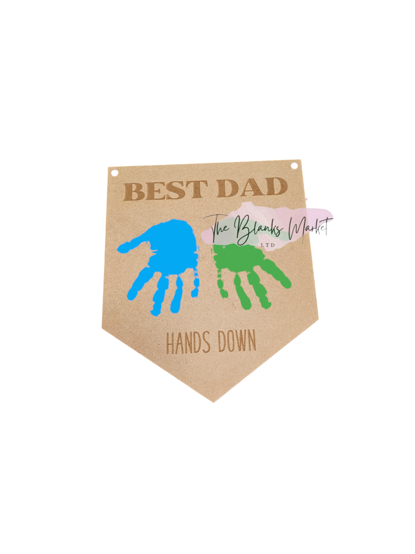 Mdf hanging sign- Best Dad Hands Down