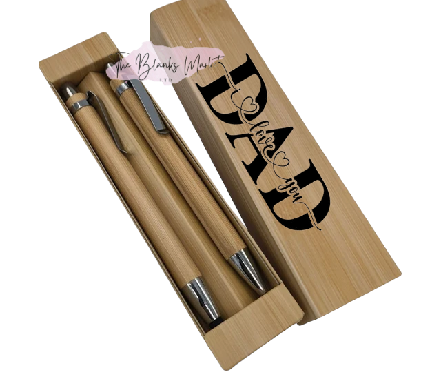 Bamboo ballpoint pen sets