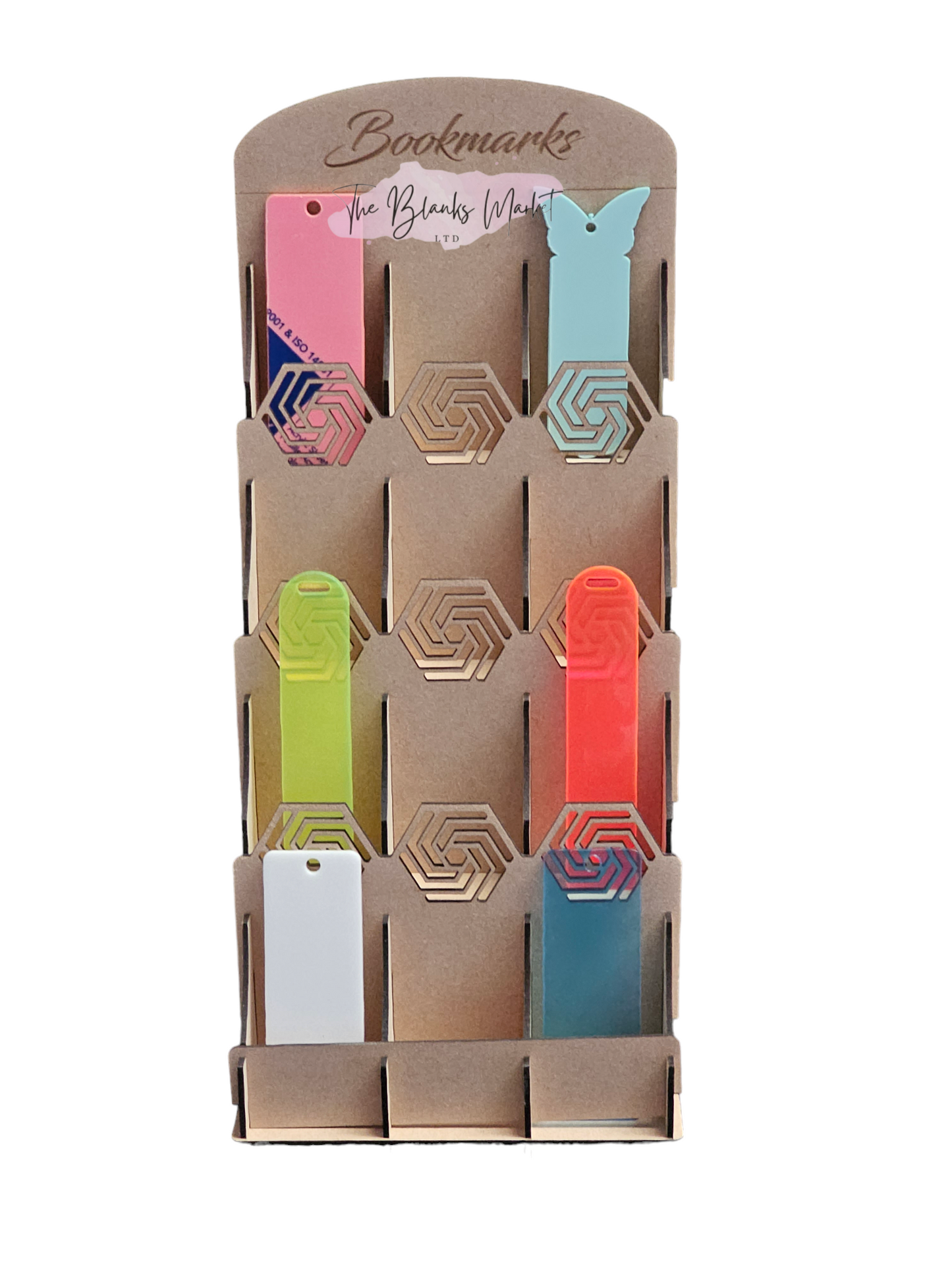 MDF bookmark display stand
