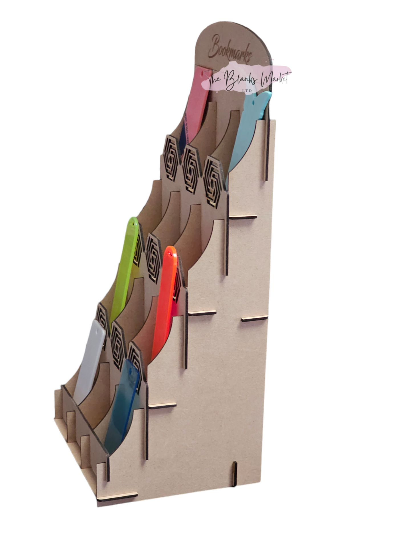 MDF bookmark display stand