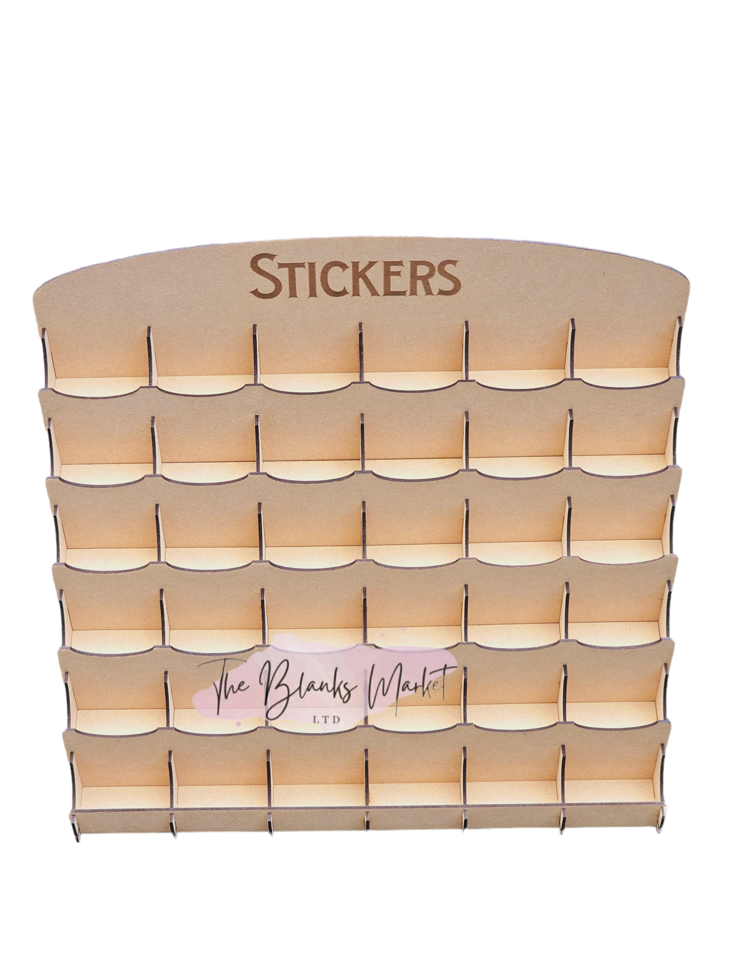 MDF sticker display stand