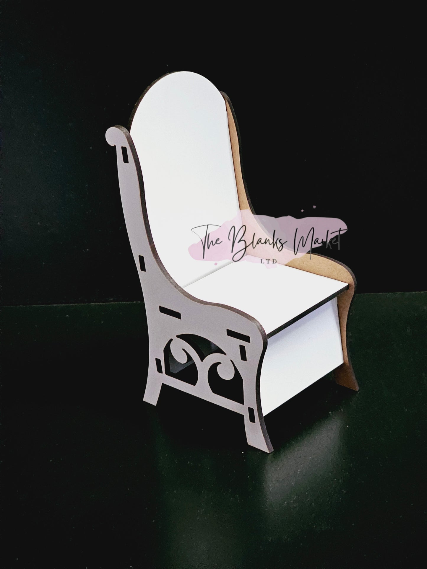 Memorial chair -white fronted mdf