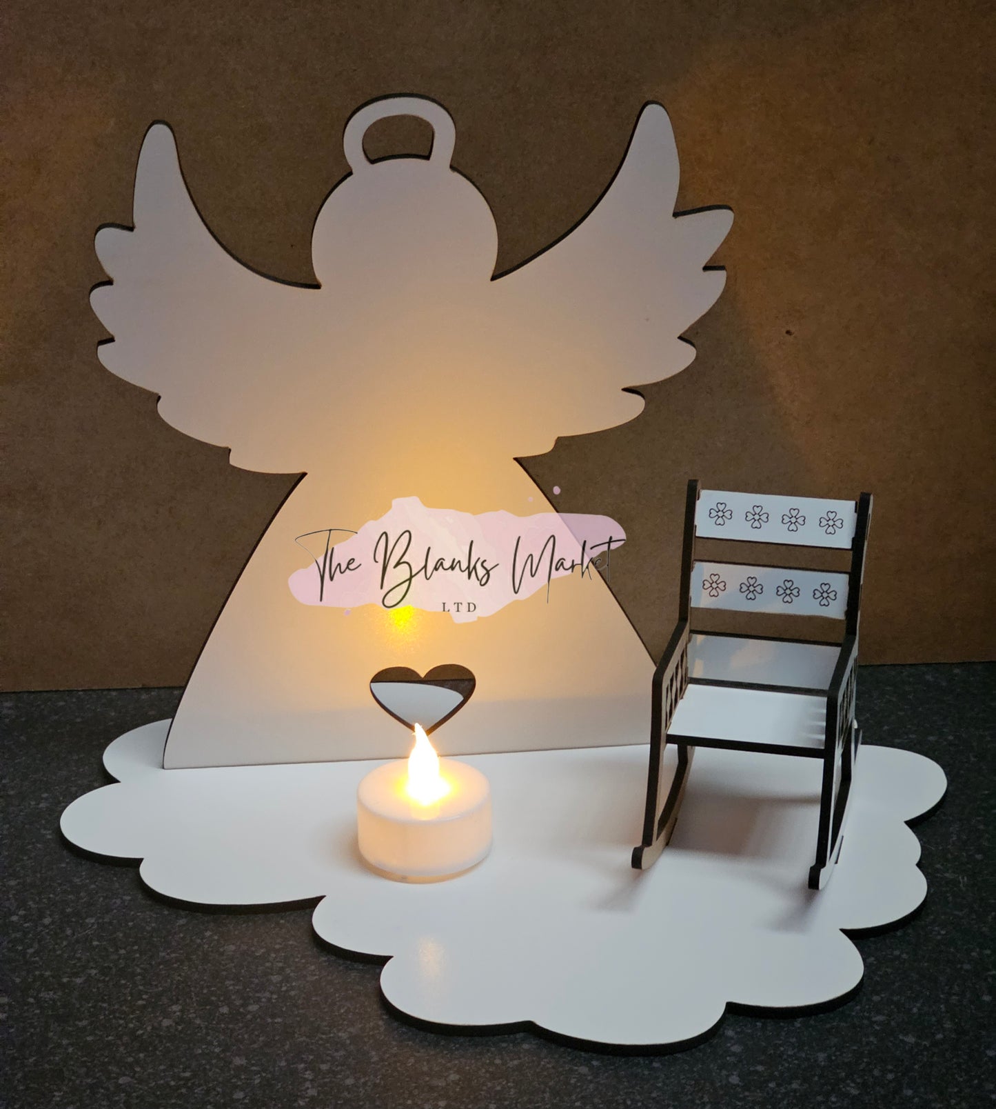 Christmas in Heaven Memorial Candle Holder