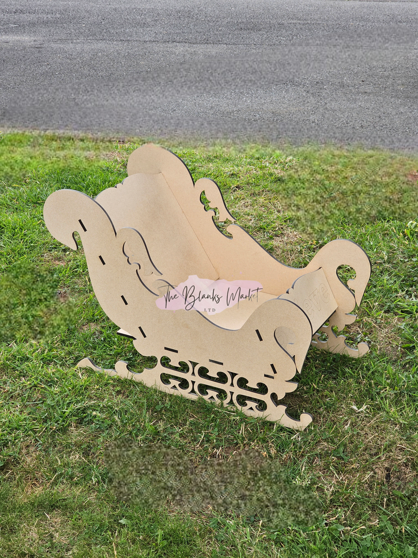 6mm Freestanding Large Christmas Sleigh