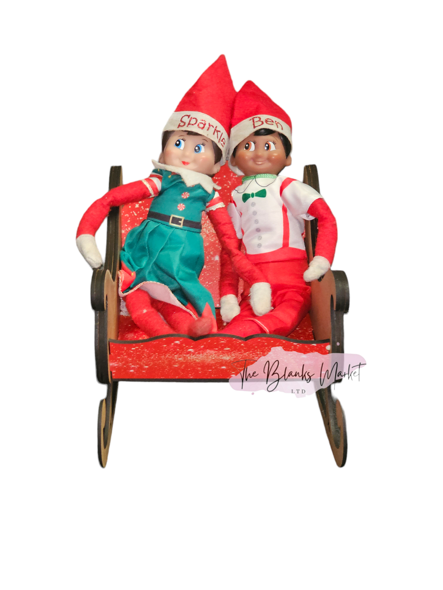White fronted mdf sleigh