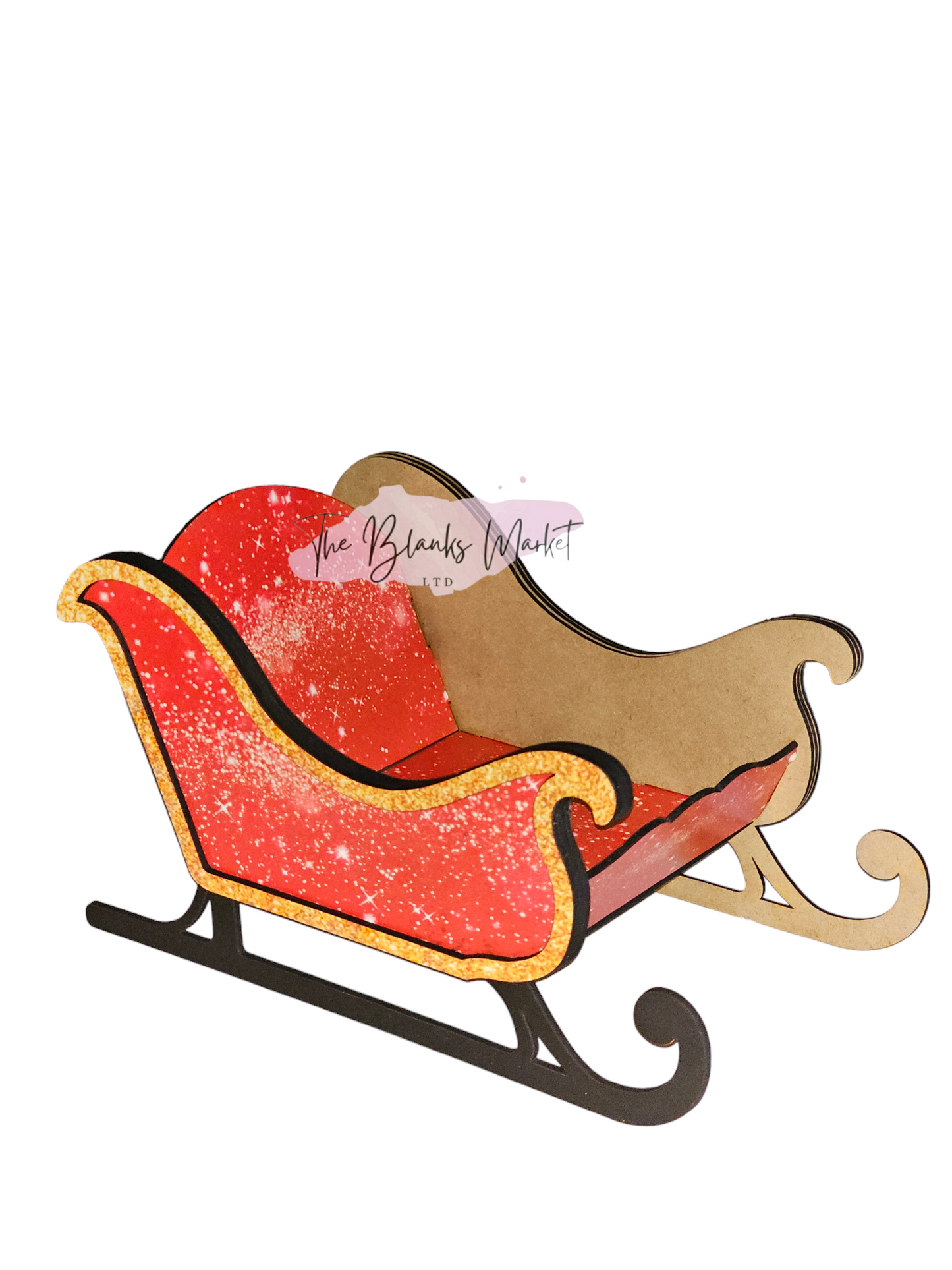 White fronted mdf sleigh