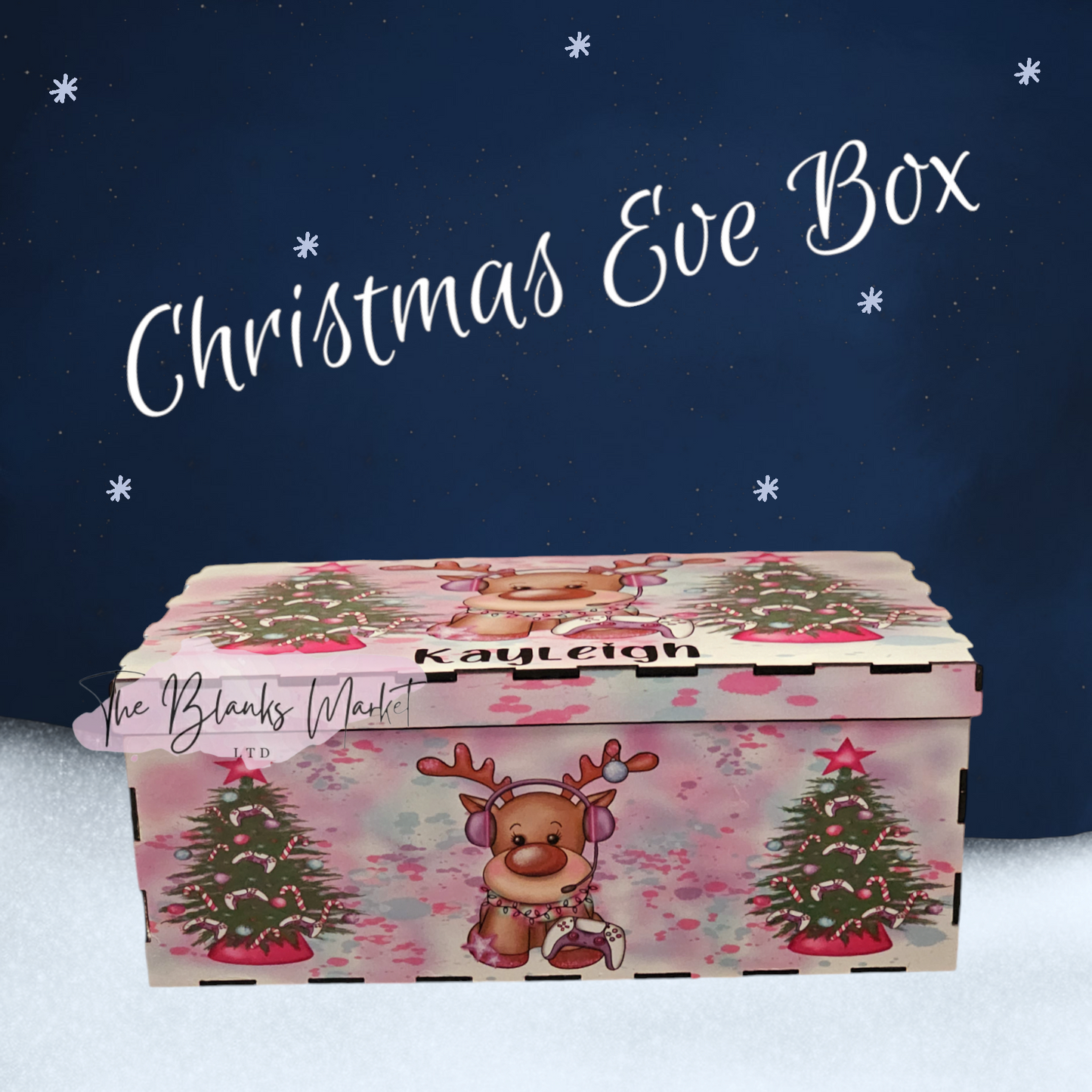 Plain Wooden box with lid