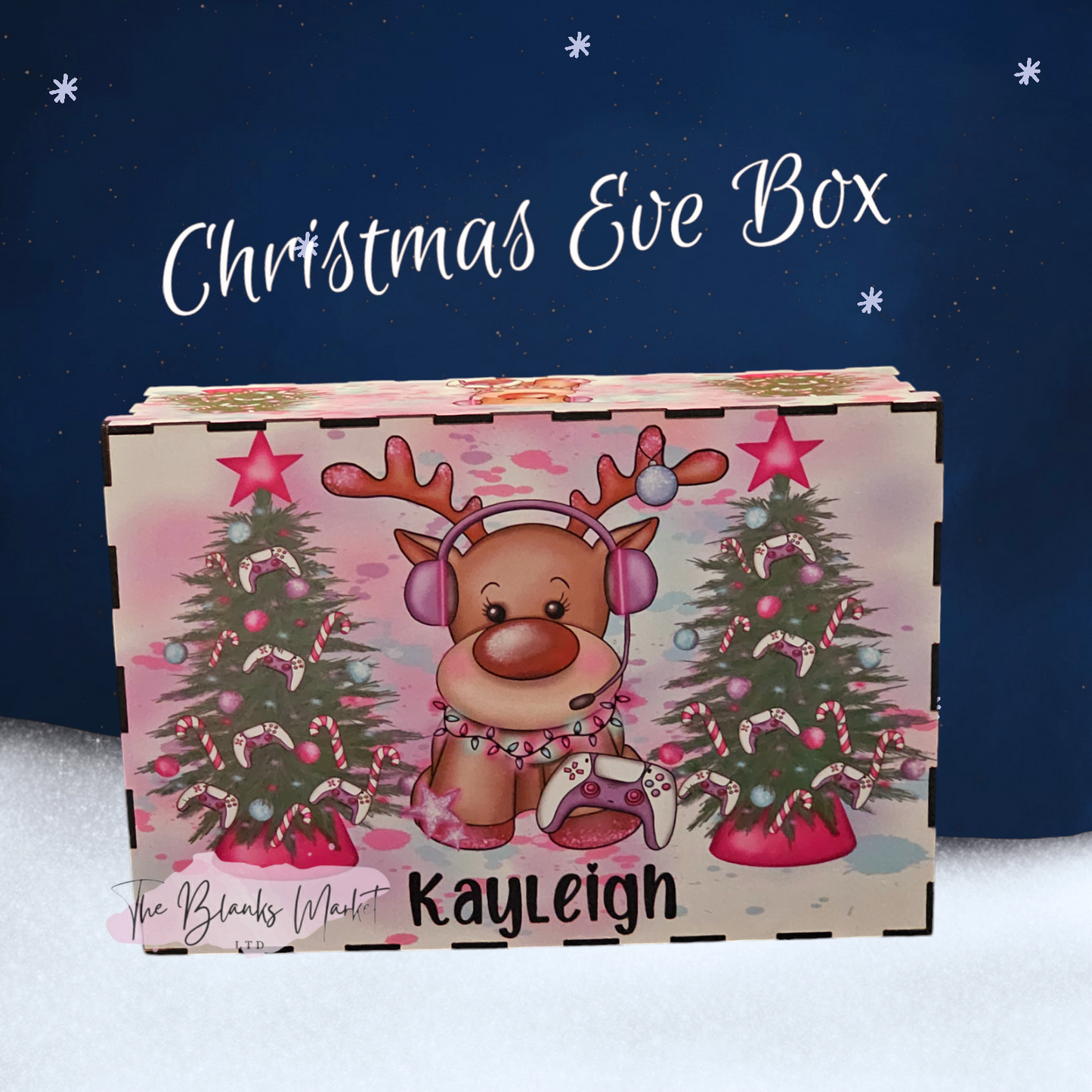 Plain Wooden box with lid