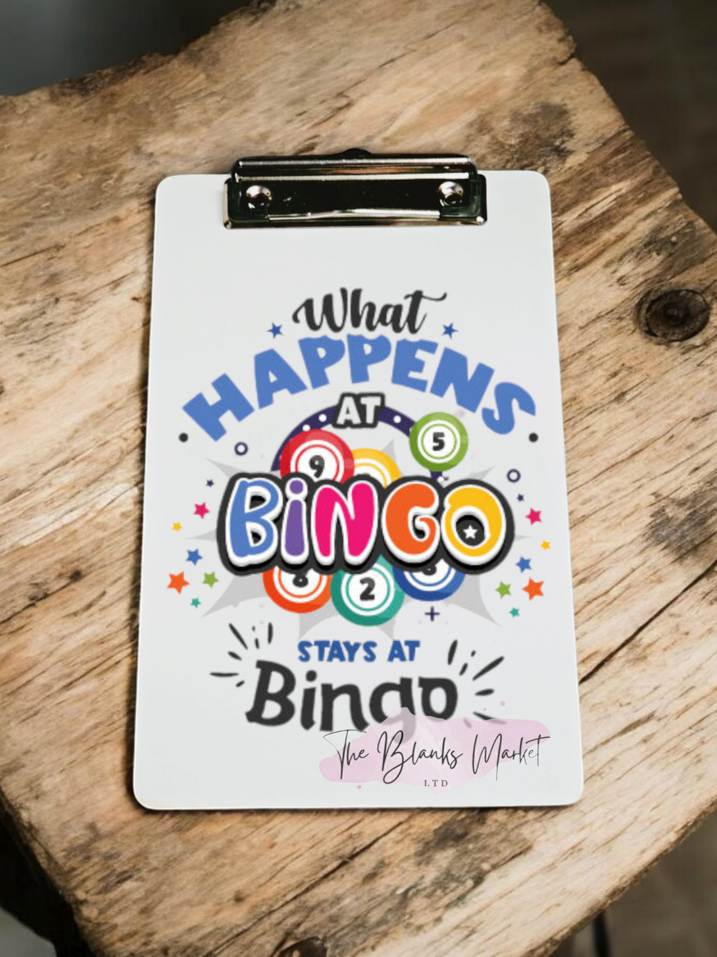 Small clipboard/bingo board