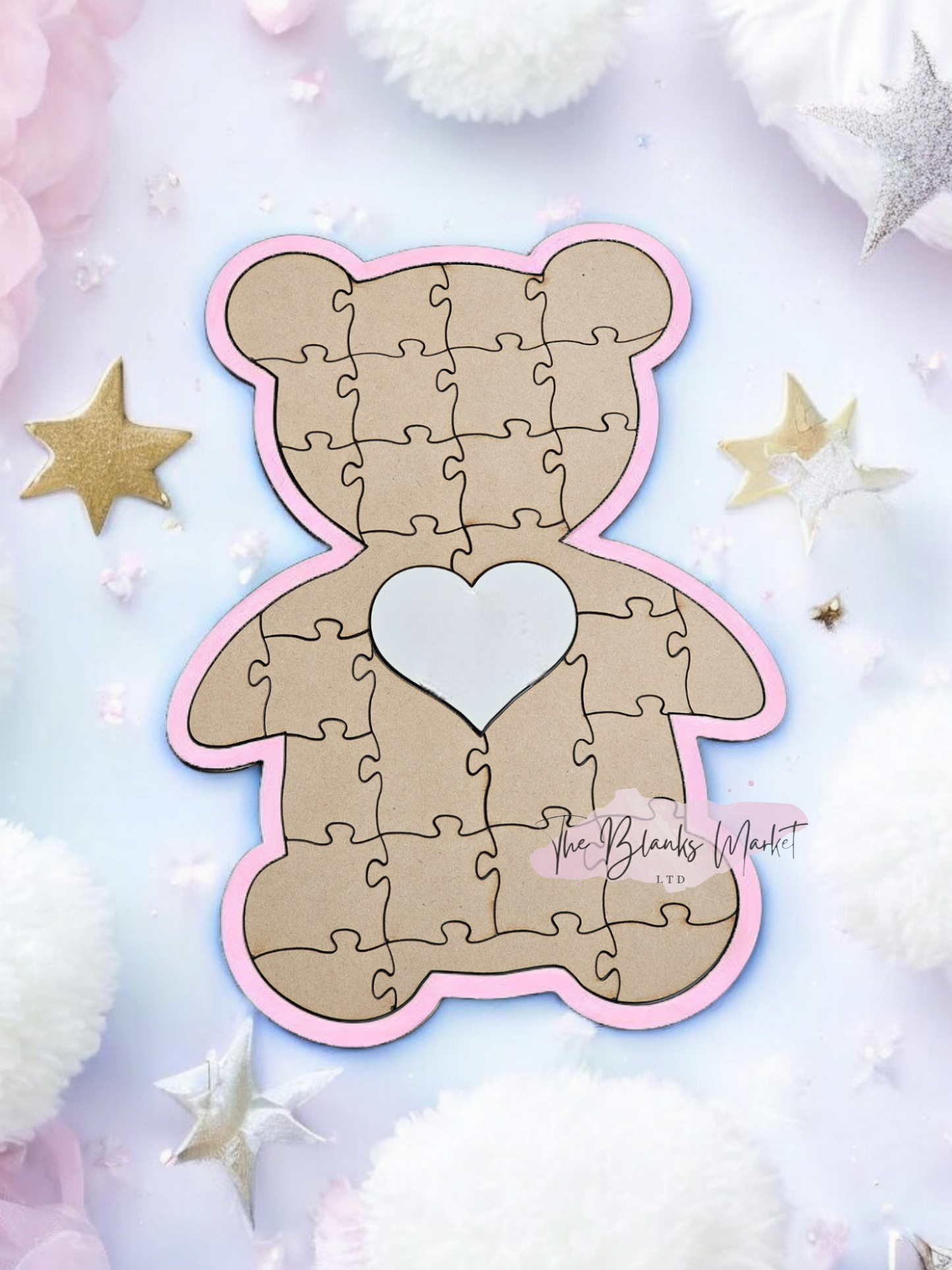 Baby shower puzzle guest book