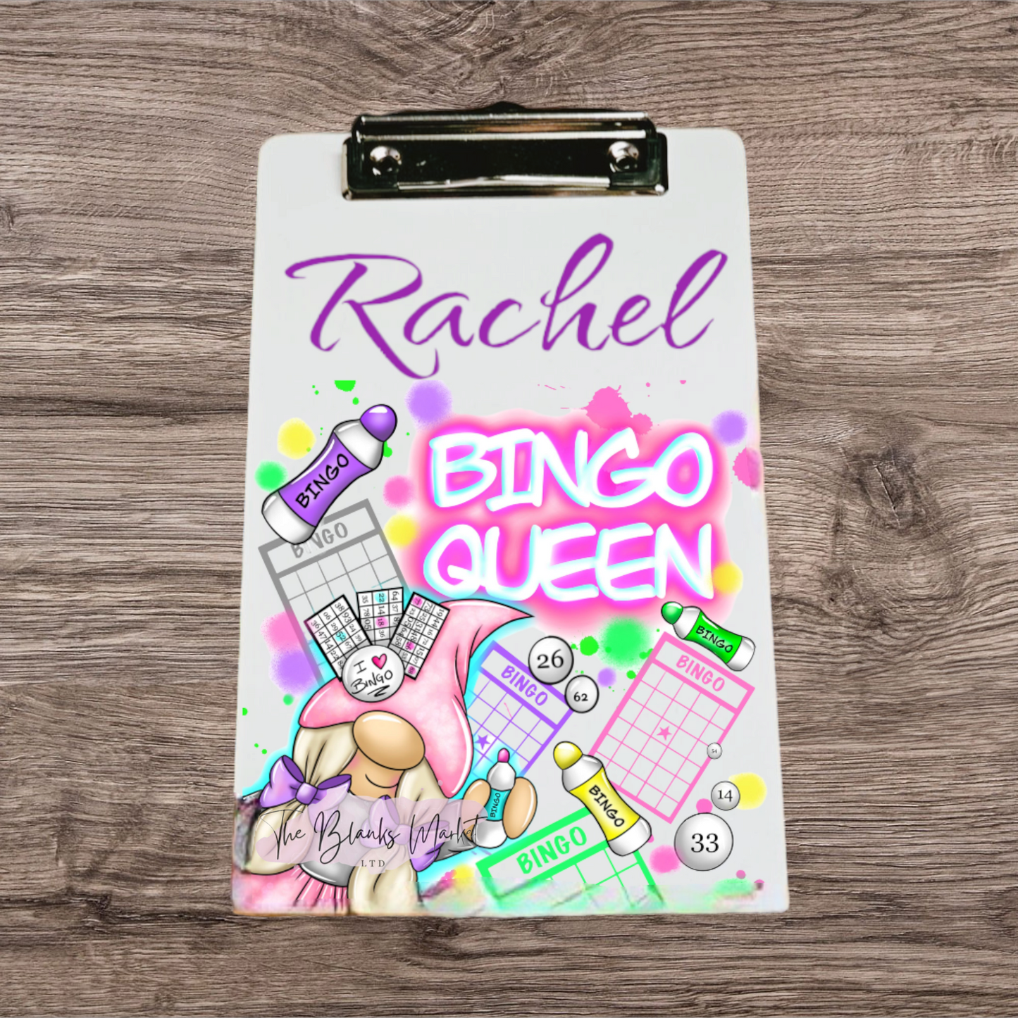 Small clipboard/bingo board