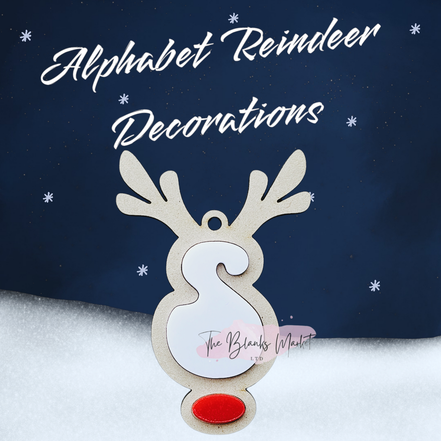 Alphabet Reindeer Decorations