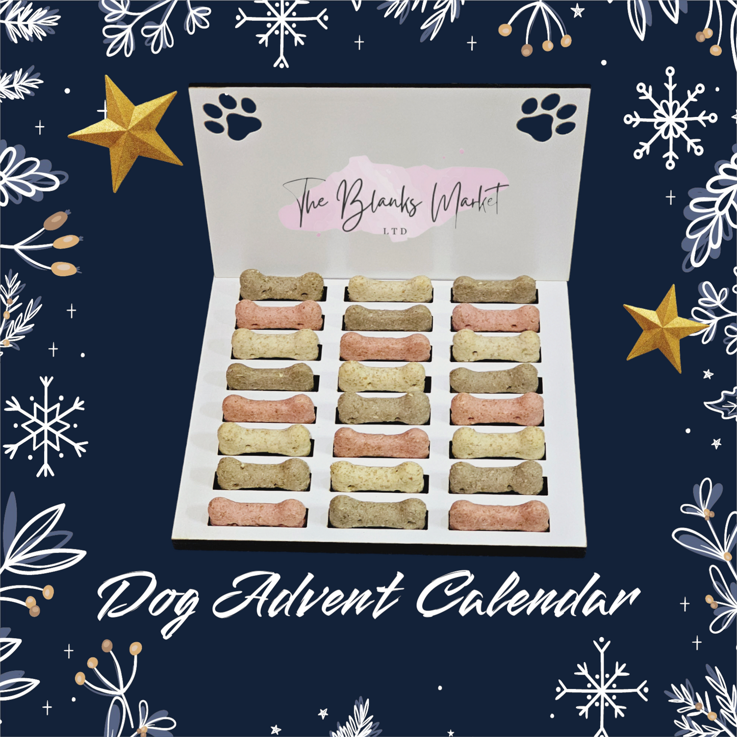 Dog treat advent calendar