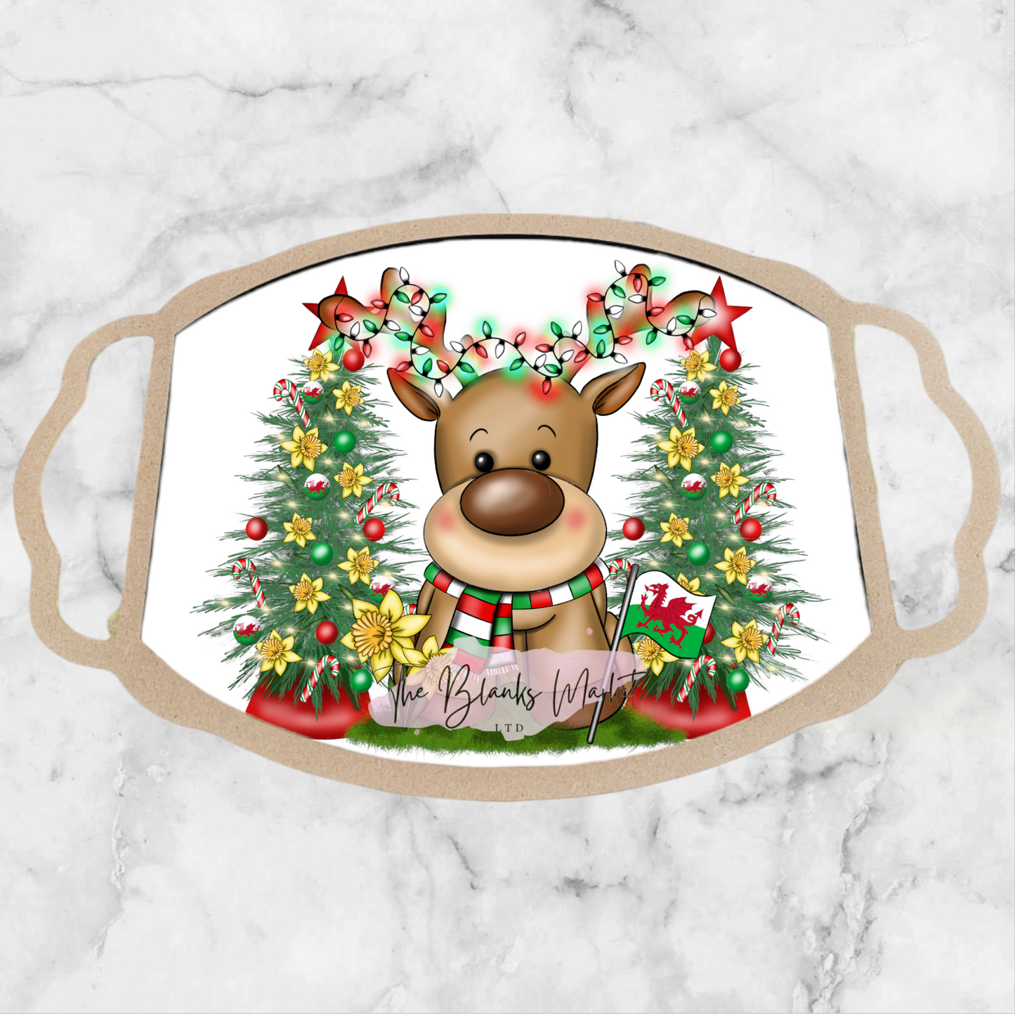 Decorative mdf tray with separate insert