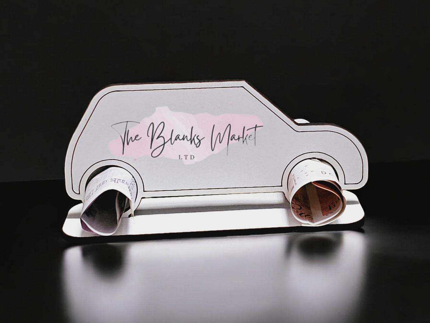 Freestanding Car money gift holder