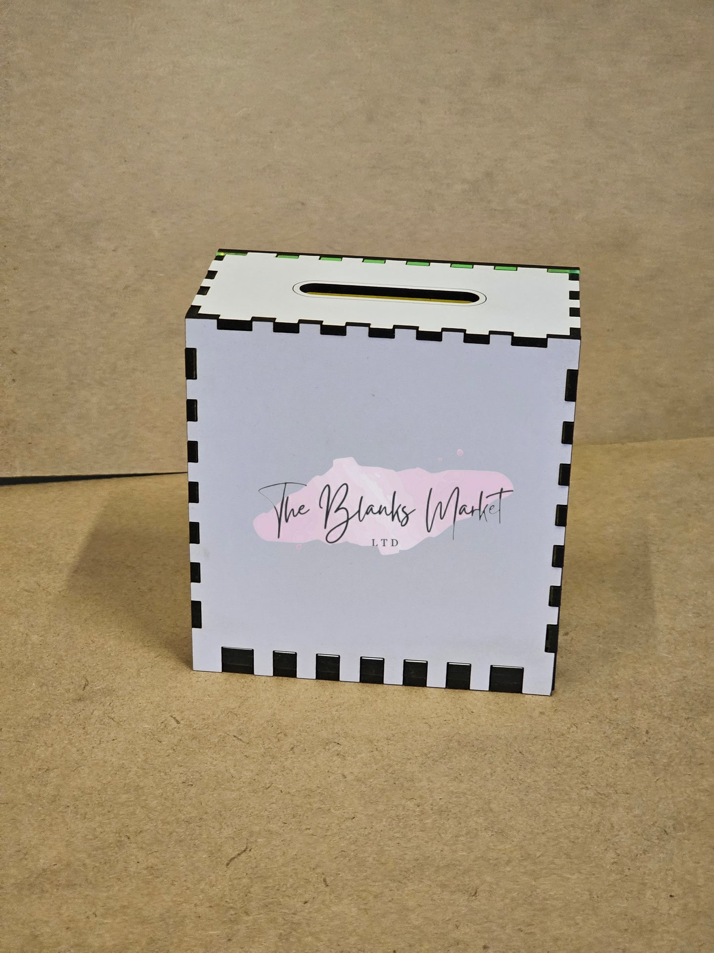 Money boxes with acrylic front