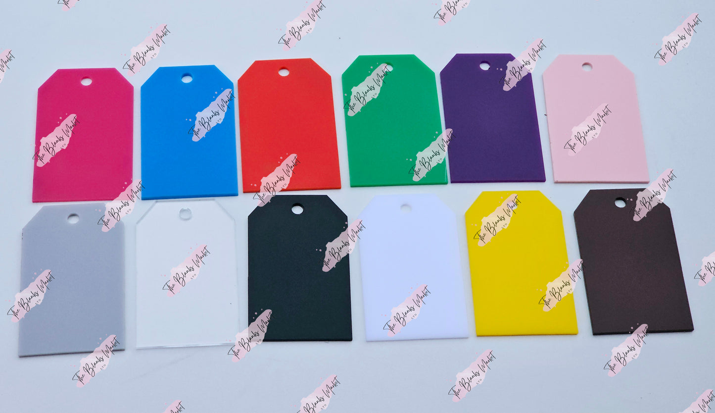 Acrylic gift tag