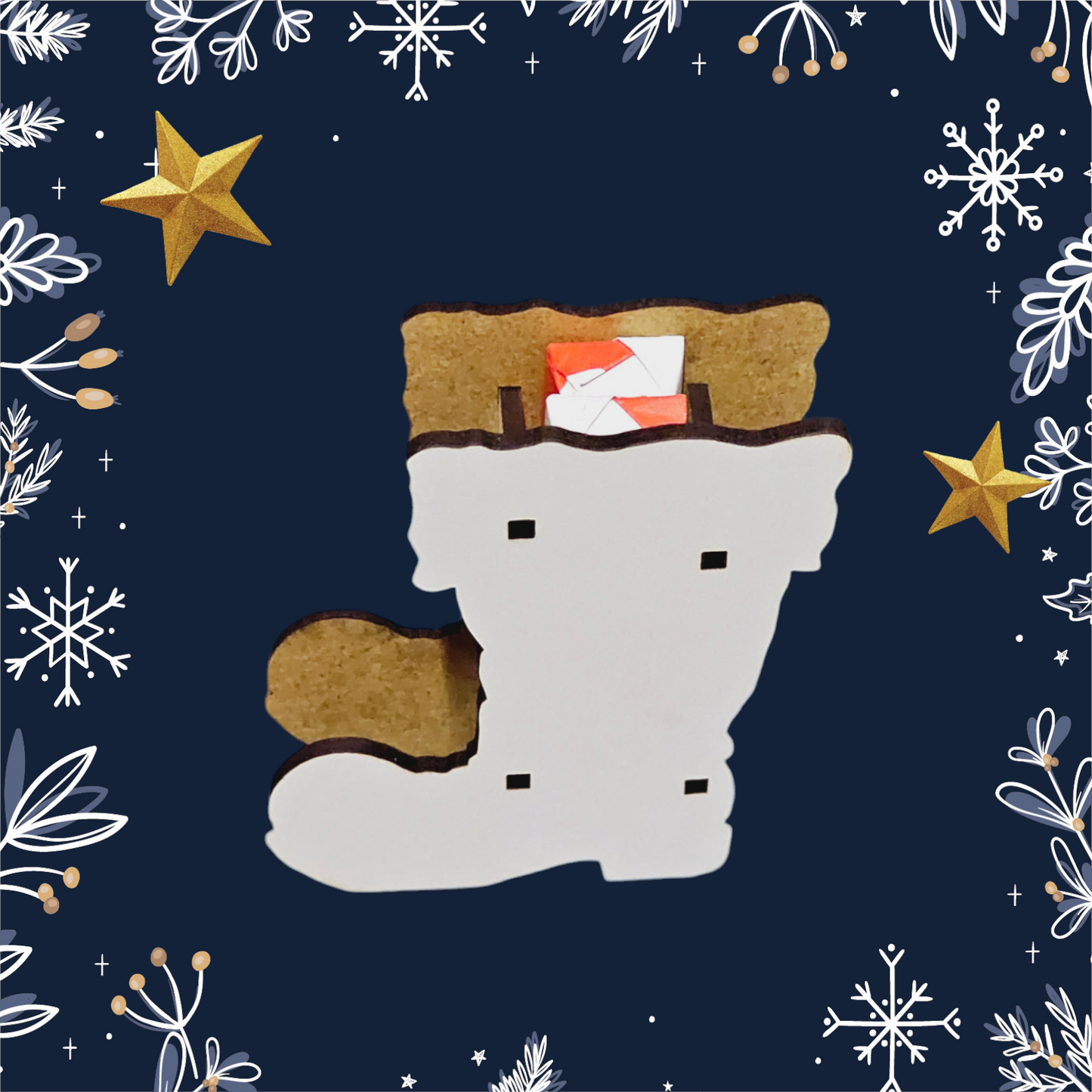 Mini santa boot box