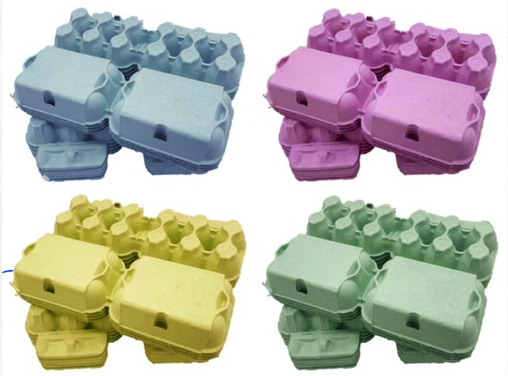 4 pk coloured egg cartons