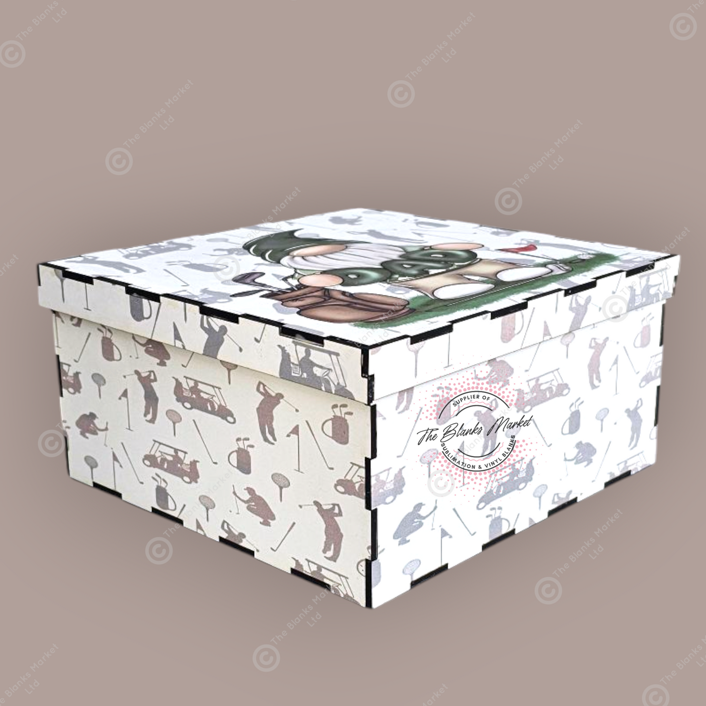 Plain Wooden box with lid