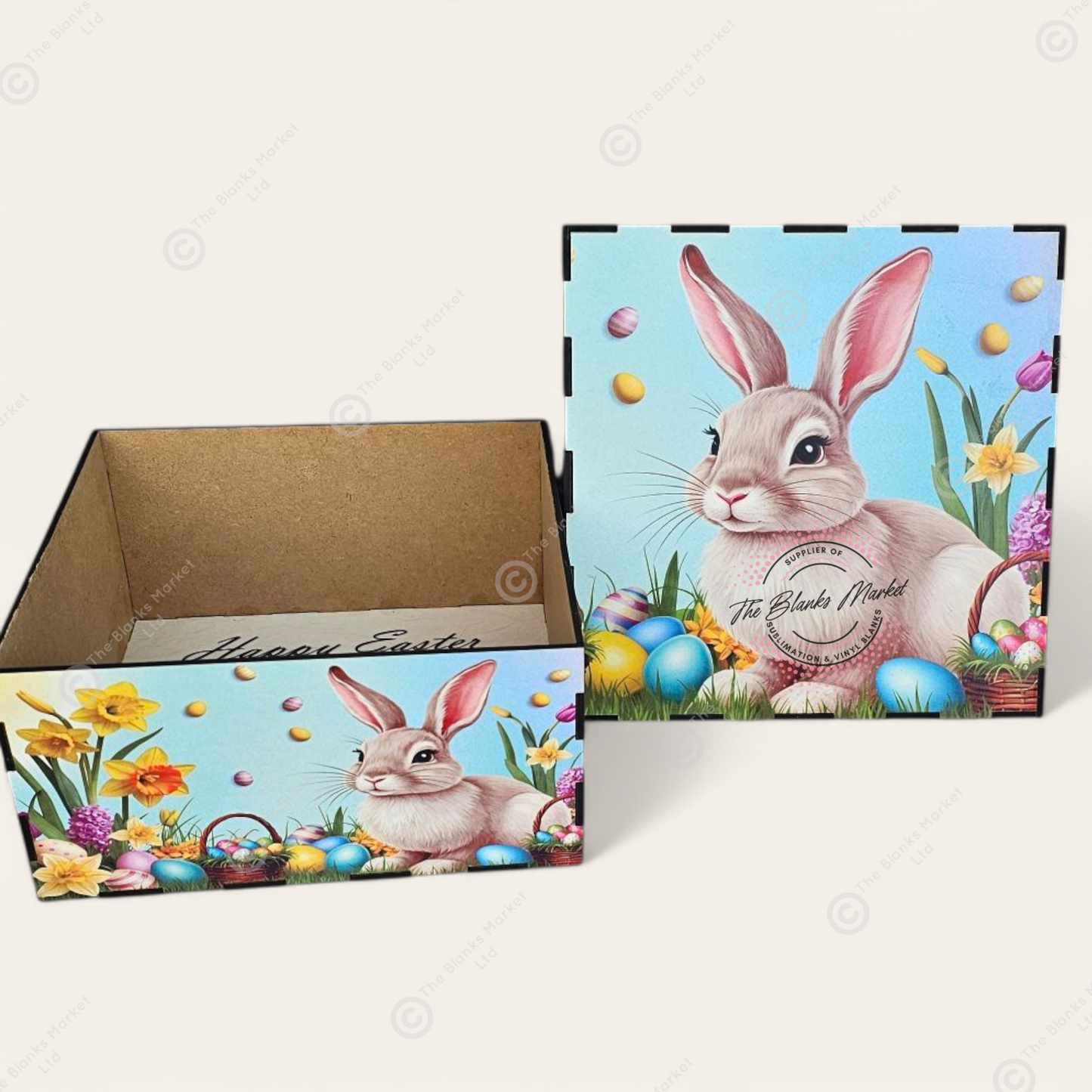 Plain Wooden box with lid