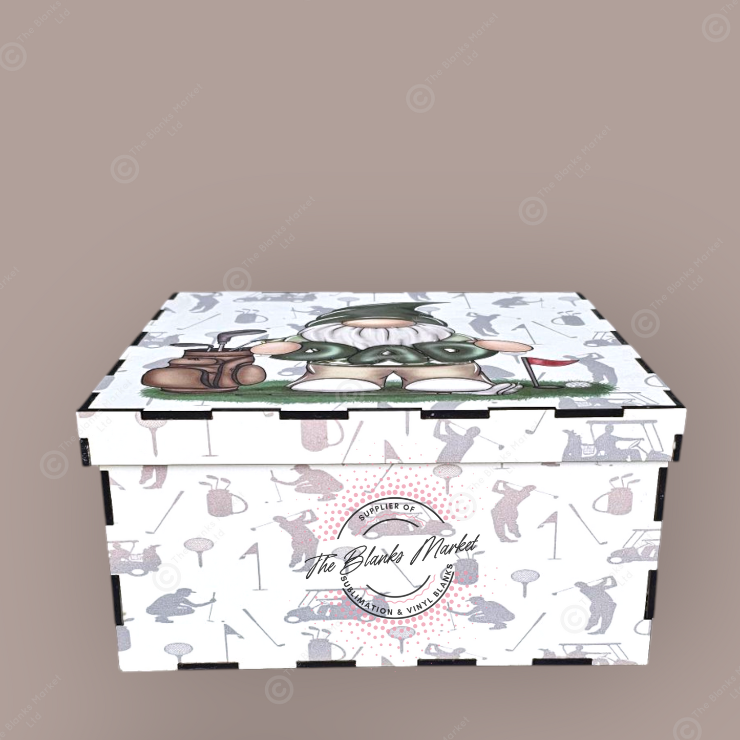 Plain Wooden box with lid