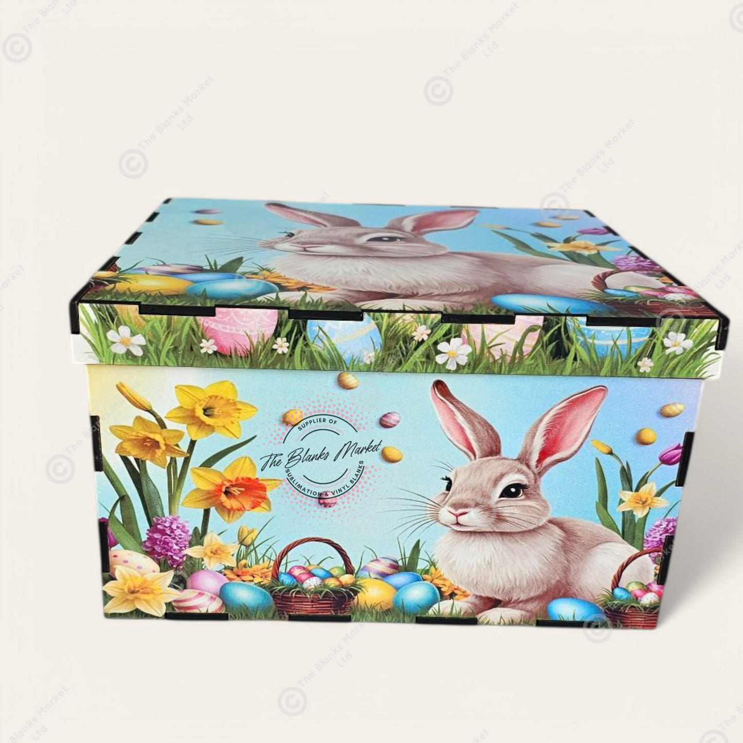 Plain Wooden box with lid