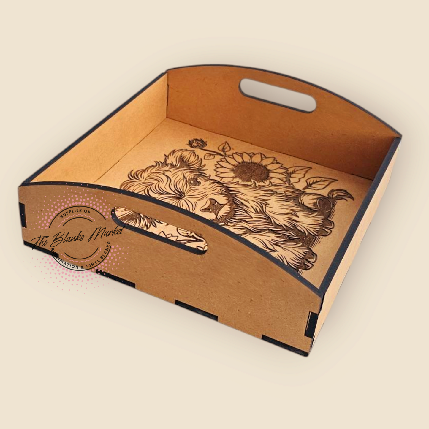 Personalised engraved tray