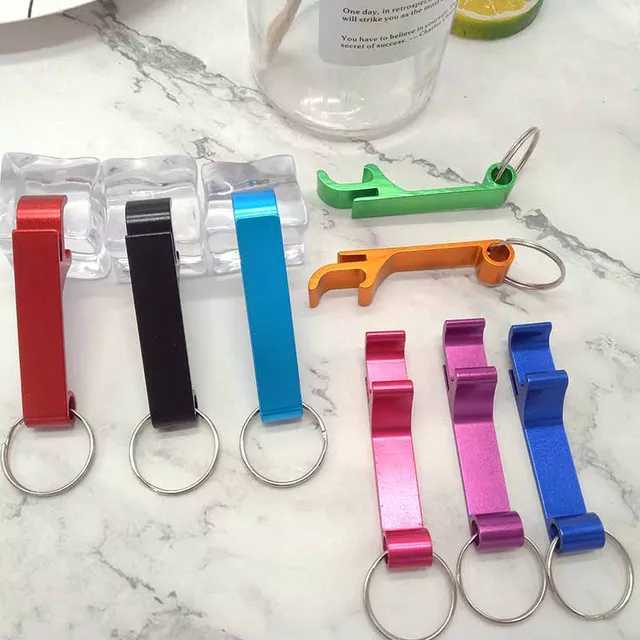 Aluminium keychain beer bottle opener