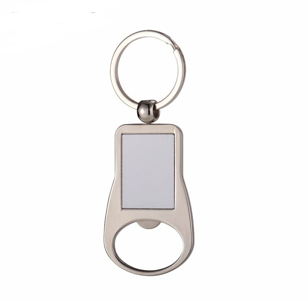 Sublimation metal bottle opener keyring