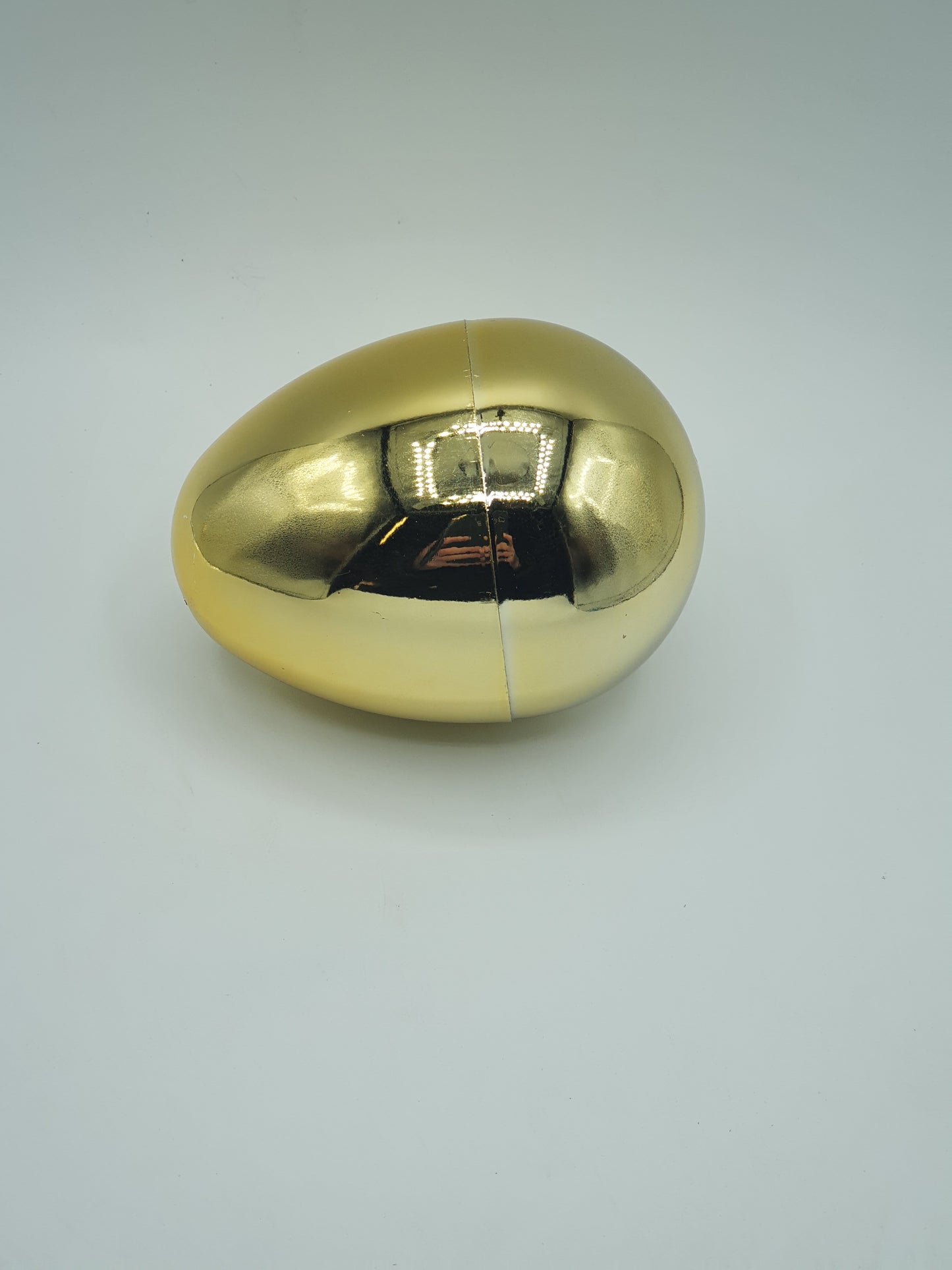 Large easter gold refillable egg