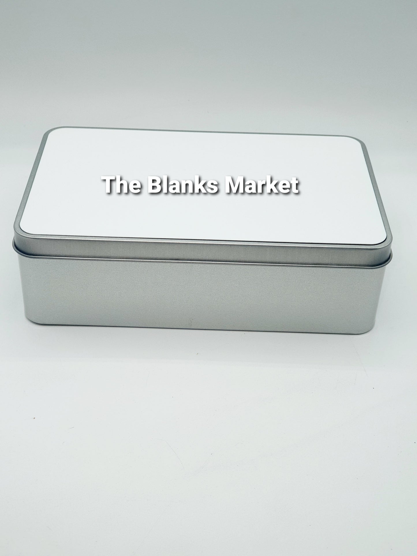 Silver sublimation rectangle tin