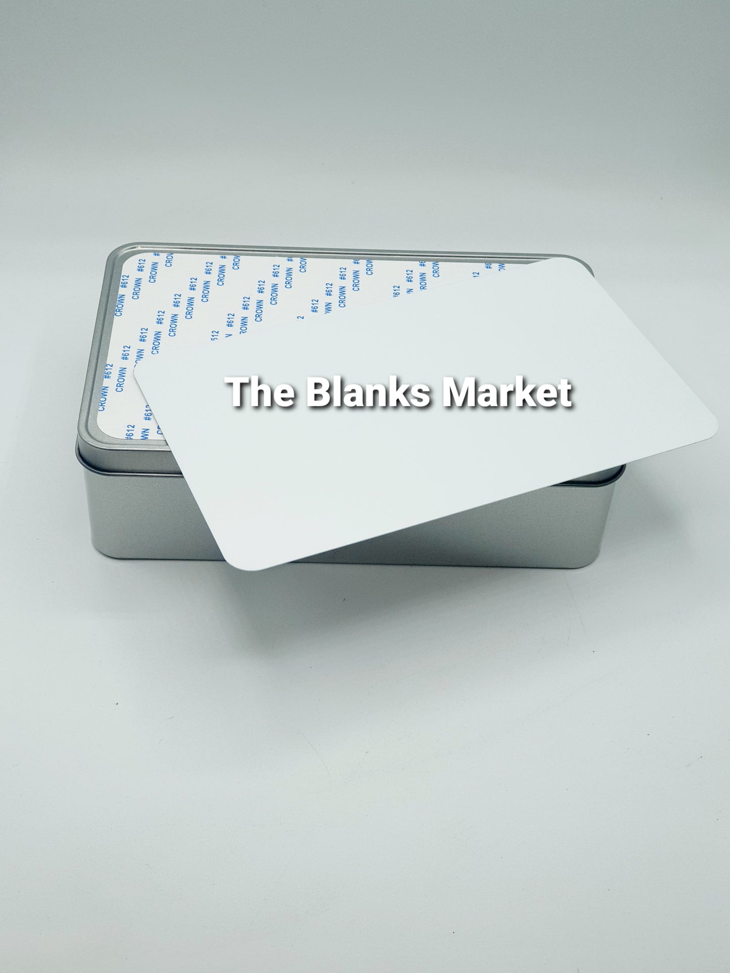 Silver sublimation rectangle tin