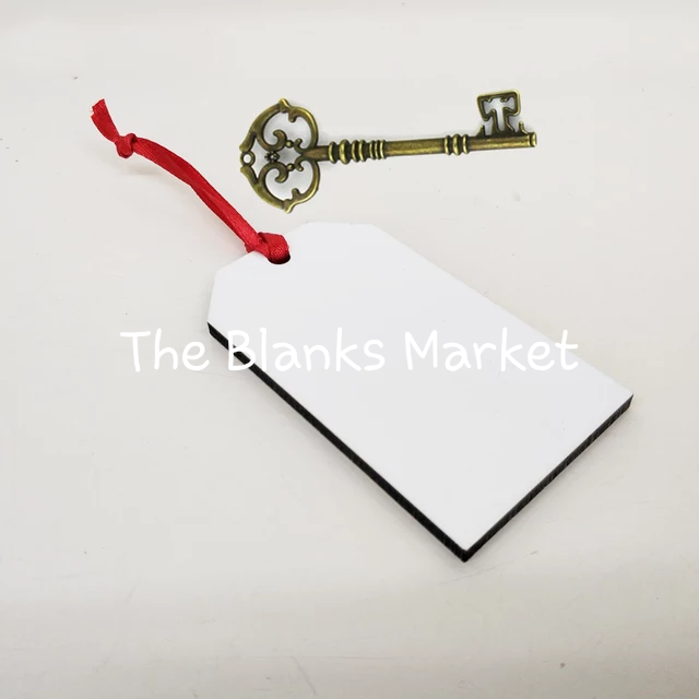 Sublimation blank christmas Santa Key/stocking/Gift Tag