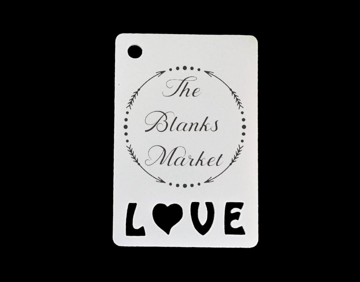 Love acrylic keyring